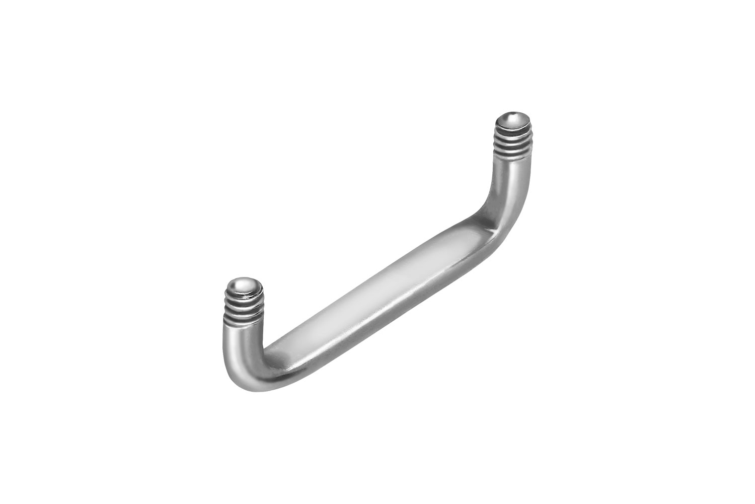 Titan Surface Barbell Piercing FLACH (90 Grad) ohne Kugeln